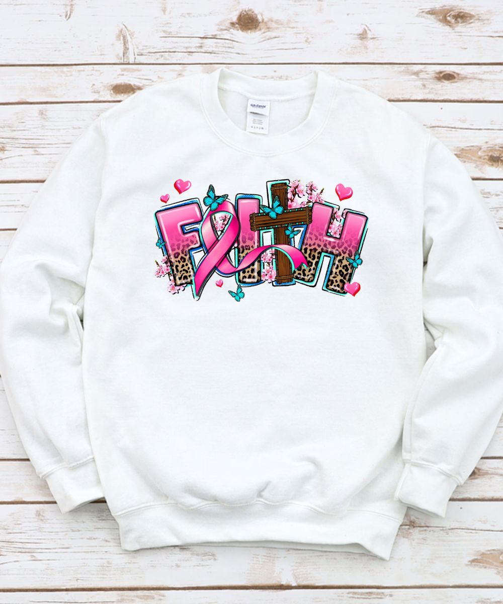 Cancer Faith Cross Sweatshirt